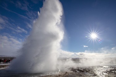 Geysir Eruption von Strokkur, Island